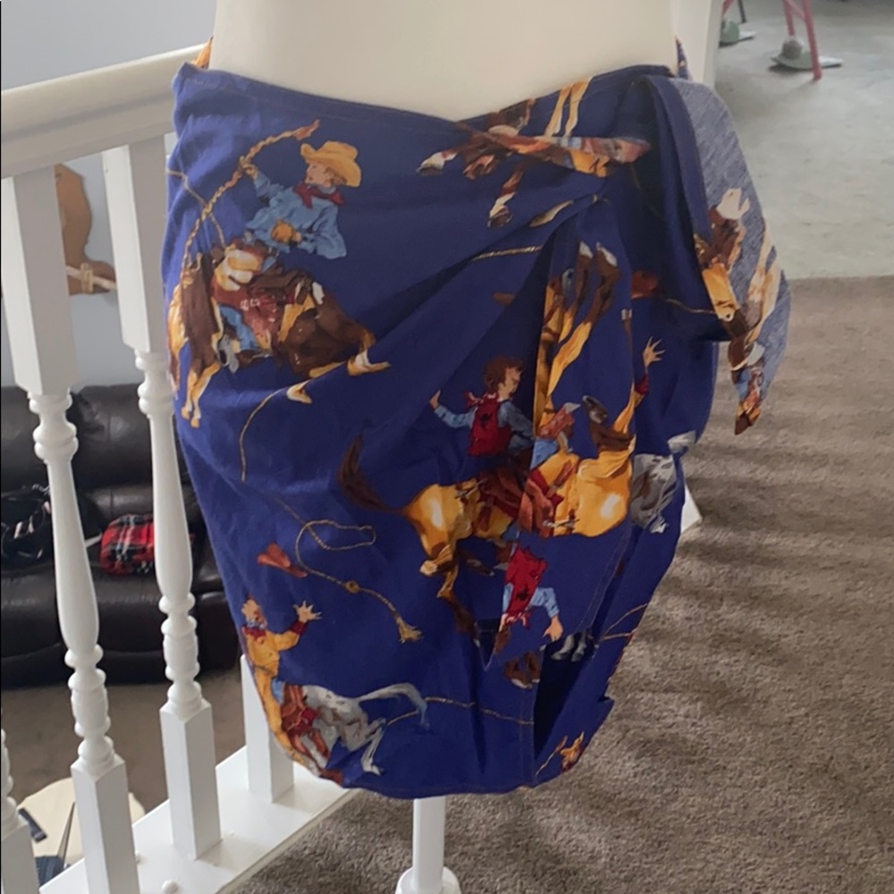 Super Fun Vintage Cowboy Skirt